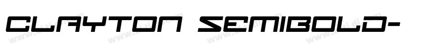 Clayton SemiBold字体转换